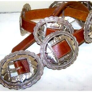 Brighton Sunflower Concho Belt